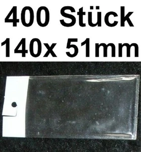400x SCHUTZHÜLLE KLARSICHTHÜLLE KLARSICHTVERPACKUNG SCHMUCKVERPACKUNG VERPACKUNG - Bild 1 von 1