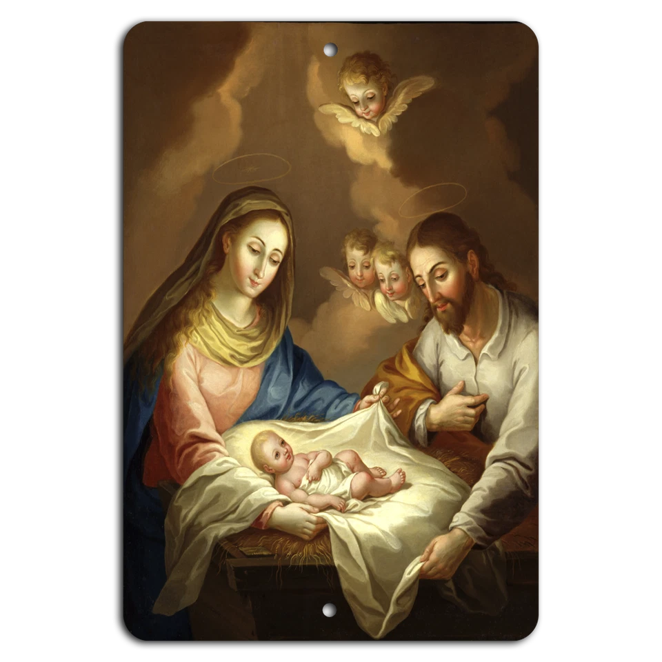 Nativity Scene: A Joyful Christmas Miracle on Metal - Image 1 of 1