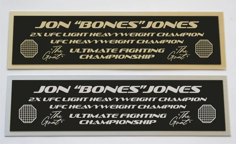 Jon Jones UFC nameplate for signed autographed mma gloves photo or case Cover