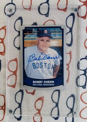 Bobby Doerr MLB Boston Red Sox Pacific Baseball Legends Autograph Card in Case - Image 1 of 2