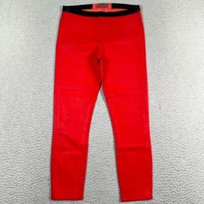 Helmut Leggings Jeans Womens 27 Skinny Pull On Mid Rise Stretch Denim Red USA - Image 1 of 4