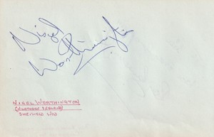 NIGEL WORTHINGTON SHEFFIELD WED ROY BARRACLOUGH ACTOR autographs signed page