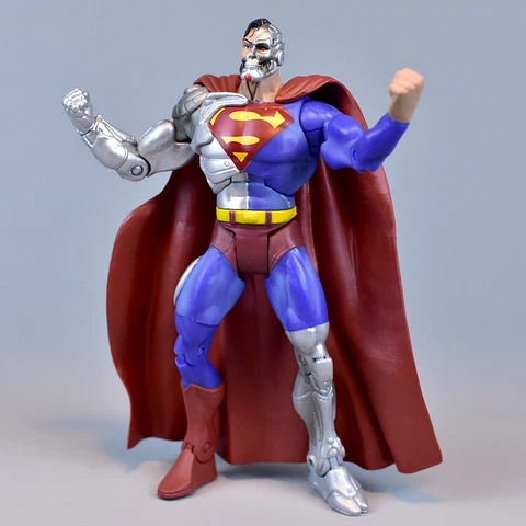 Super Cyborg Superman Action Figure Comic Book Hero DC Villain Toys Collect Cover