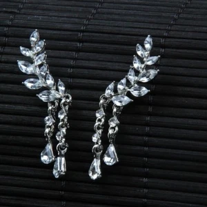 Trendiger Punk Schmuck Metall Statement Ohrhänger groß gold geometrisch UK - Bild 1 von 4