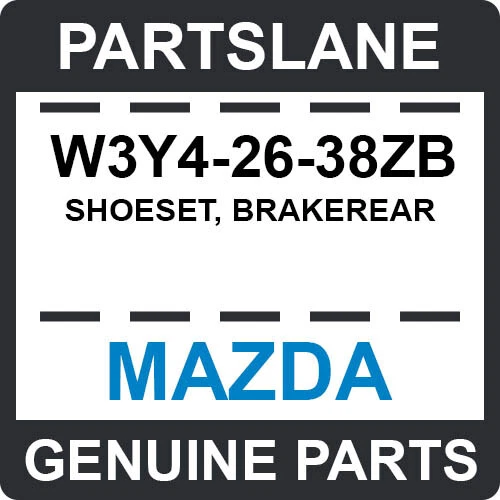 W3Y4-26-38ZB Mazda OEM JUEGO DE ZAPATOS ORIGINALES, FRENO Foto 1 de 1