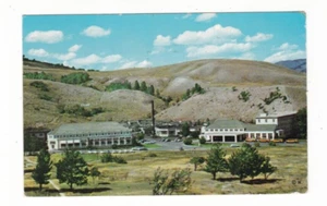 Yellowstone Park Mammoth Springs Hotel 1971 gestempelt Mid Century Postkarte - Bild 1 von 2