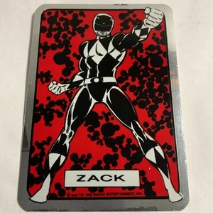 ZACK - BLACK RANGER Adesivo distributore prismatico Mighty Morphin Power Rangers 1993 - Foto 1 di 1