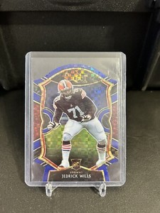 2020 Select Jedrick Willis Rookie Concourse Blue Prizm Die Cut Checkerboard RC