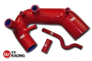 Turbo Silicone Induction Air Intake Inlet Hose For Audi A4 Passat B6 1.8T Red - Foto 1 di 4