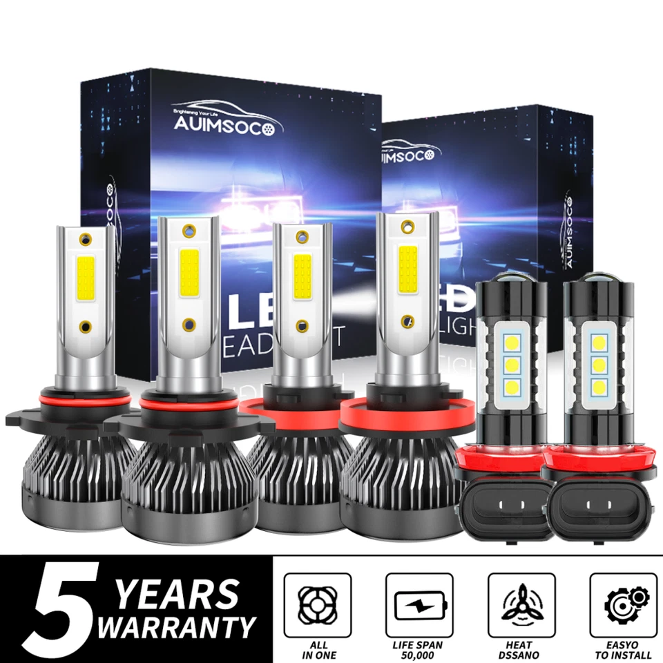 Lâmpadas de neblina de feixe alto/baixo para faróis de LED Subaru Legacy 2015 2016 2017 2018 - Imagem 1 de 4