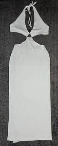 NEW Bella Barnett White Sexi Cropped Back Tie Dress Size S - Picture 1 of 15