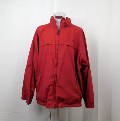 American Eagle AE77 Full Zip Packable Hood Cotton Jacket - Red, 2XL #9441 - Image 1 of 4