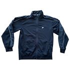 Nike Sports Track Jacket Black Full Zip L Large 22" Mens Training Coat M Medium