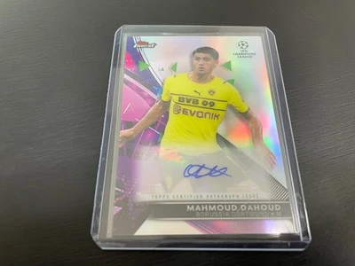 MAHMOUD DAHOUD 2022 TOPPS FINEST UEFA CHAMPIONS LEAGUE AUTOGRAPH AUTO NO.BA-MD - Image 1 of 2