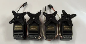 Excellent Set of Four Futaba S3003 S-3003 RC Remote Control Airplane Servos - Picture 1 of 1