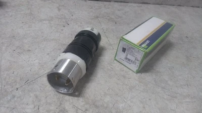 Leviton CS6365C 125/250VAC 50 A 3-Pole Black/White Locking Plug (BW) - Image 1 of 4
