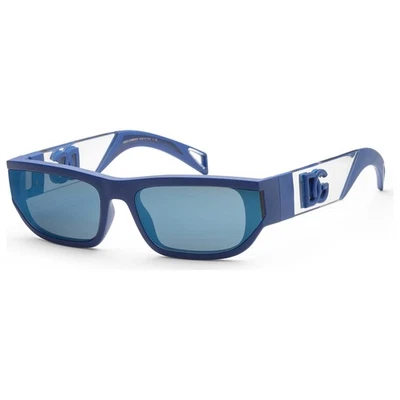 Прямоугольная зеркальная оправа для очков Dolce & Gabbana 62 мм синяя DG6172-333925 - Изображение 1 из 4
