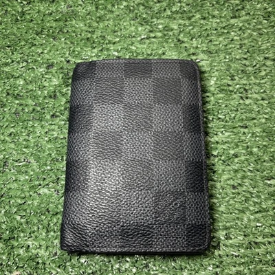 Louis Vuitton damier graphite Black leather Pocket Organizer Mens Wallet - Image 1 of 4