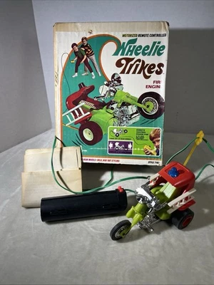 Camión de bomberos Remco Wheelie Trikes 1971 con caja original como está sin probar Foto 1 de 4