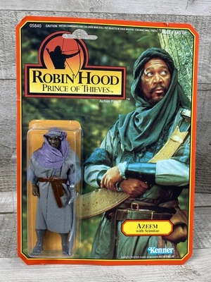 Figura de acción Kenner Robin Hood Azeem (Morgan Freeman) 1991 de colección - nueva en tarjeta Foto 1 de 4