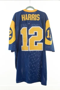 Authentic James Harris 1974 Los Angeles Rams Football Trikot Gr. 54 blau #12 - Bild 1 von 6