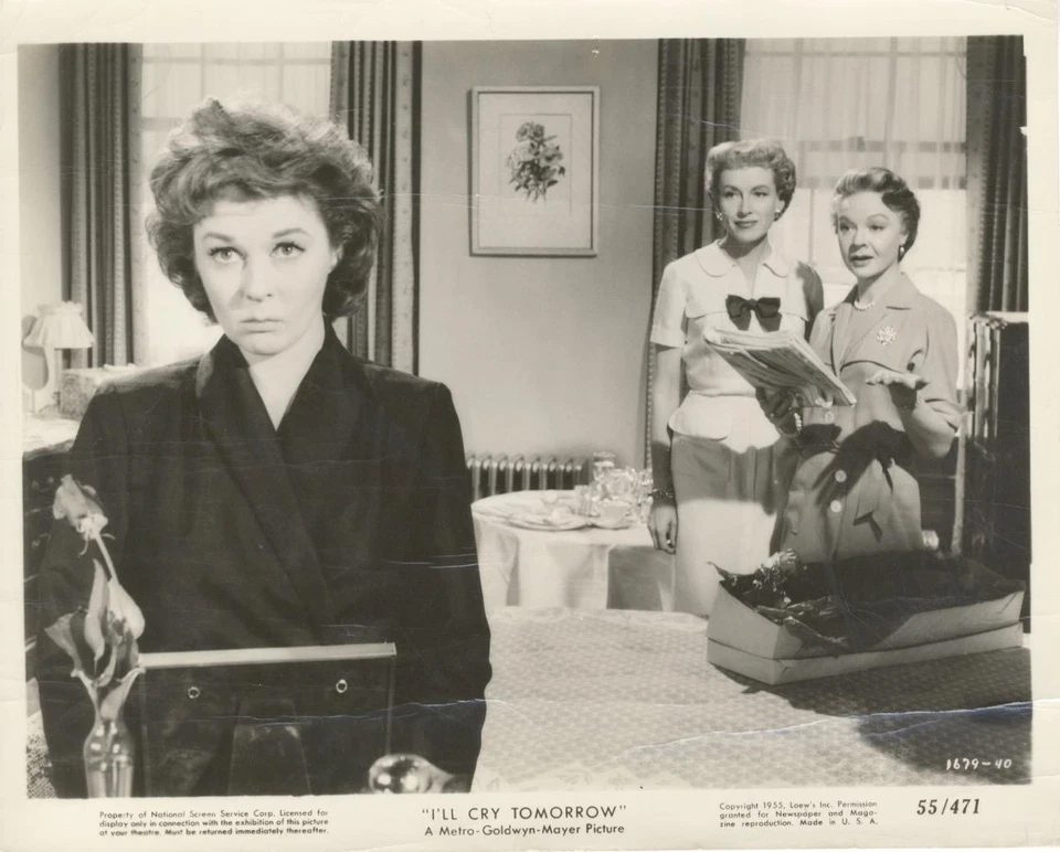 "I'LL CRY TOMORROW"-ORIGINAL PHOTO-SUSAN HAYWARD-C/U-CAST - Image 1 of 1