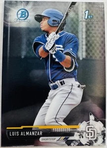 2017 Luis Almanzar ROOKIE RC Bowman Chrome #BCP8 - Picture 1 of 2