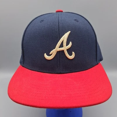Atlanta Braves Mitchell And Ness Snapback Baseball Hat Cap - Image 1 of 4