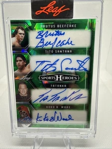 2025 Leaf Sports Heroes 4 SSP Auto Beefcake Tito Santana Tatanka Koko B. Ware /7 - Picture 1 of 17