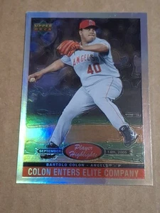Tarjeta de aluminio Bartolo Colon 2006 cubierta superior jugadores destacados #ph-13 Angels Mets - Imagen 1 de 2