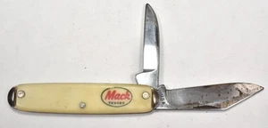 Vintage Mack Trucks 2 Blade Advertising Folding Pocket Jack Knife - Picture 1 of 5