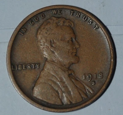1918 S Lincoln Cent {{{4A15 - Image 1 of 3