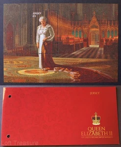 Jersey Stamps "Q.E. II - Longest Reining Monarch" Presentation Pack MNH M/S 2015 - Picture 1 of 5