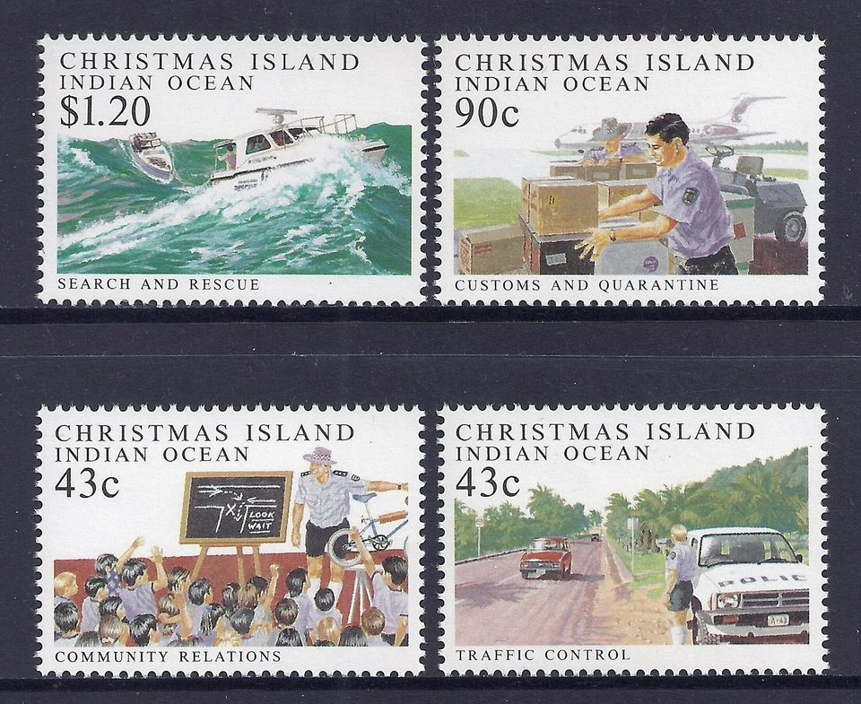 Christmas Island Policy 1991 conjunto de 4 finos como nuevos MNH/MUH Foto 1 de 1