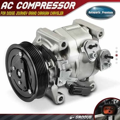 AC A/C Compressor for Dodge Journey Grand Caravan Chrysler Town & Country Ram - Image 1 of 4