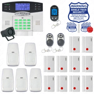 WIRELESS HOME SECURITY SYSTEM LCD BURGLAR HOUSE ALARM VOIP PHONE LINE DIALER EY - Picture 1 of 11