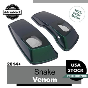 Snake Venom 6x9" Saddlebag Speaker Lids Audio Cover Fits Harley Touring 2014+ - Picture 1 of 7