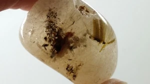 QUARTZ RUTILE du Brésil pierre roulee mineraux lithotherapie collection reiki - Picture 1 of 4