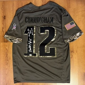 Randall Cunningham Autogramm Trikot 12 Salute To Service Thank You Eagles PSA - Bild 1 von 12