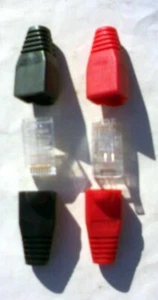 N. 100 Gusci per RJ45 Ottima Qualità Colore Rosso - Photo 1/2