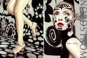 2008 Nordstrom Afanador Rubén Toledo ilustración artística Lily Cole 12 piezas revista anuncio - Imagen 1 de 6