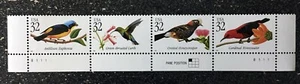 1998USA #3222-3225 32c Tropical Birds - Bottom Plate Strip of 4  Mint - Picture 1 of 1