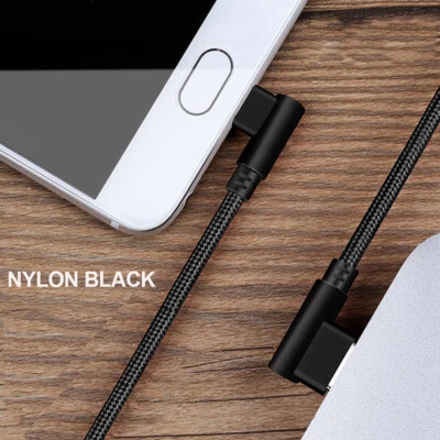 90 Degree Type C Charging Cable USB Data Sync Charger Cord For Samsung Xiaomi - Image 1 of 4