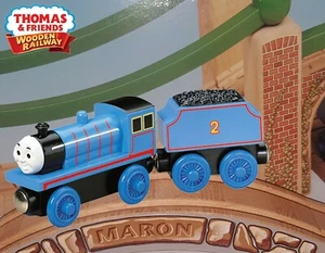 FERROCARRIL DE MADERA THOMAS & FRIENDS ~ EDWARD ~ ¡ABSOLUTAMENTE COMO NUEVO! ~ 2006 - Imagen 1 de 11