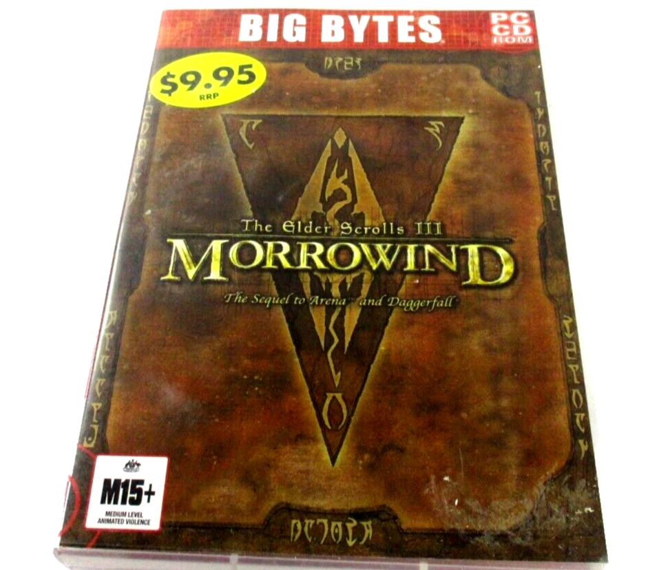The Elder Scrolls III Morrowind PC CD ROM Windows Game M15+ 2002 Bethesda Tested - Image 1 of 4