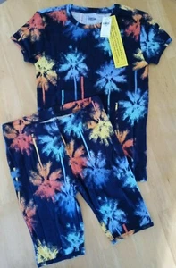 Old Navy Unisex Kids Vibrant Colored Palm Tree Sleepwear/NWT/Size L or 10 - Picture 1 of 8