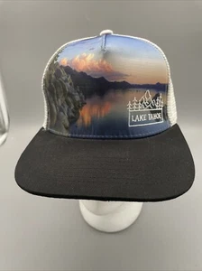 Lk Tahoe Trucker Graph Pic SnapBack Adj Hat /Embr. Base Level White - Picture 1 of 20