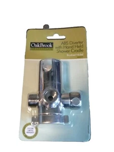 Deviatore 3 vie OakBrook Collection ABS con culla doccia portatile nichel spazzolato - Foto 1 di 2