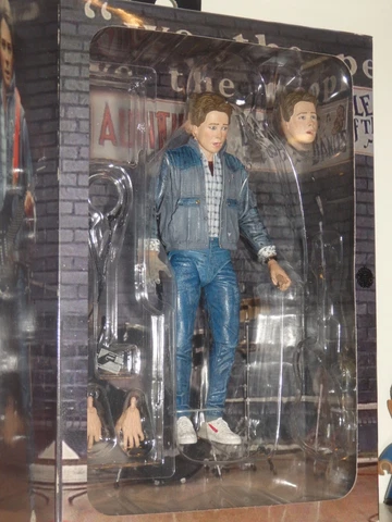NECA BACK TO THE FUTURE MARTY MCFLY AUDITION IN BOX MISSING GUITAR & NEWSPAPER Cover
