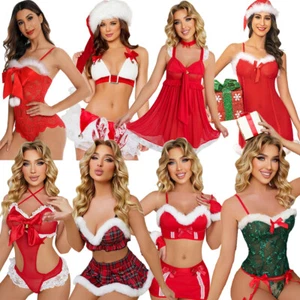 50 Styles of Christmas Sexy Lingerie Xmas Cosplay Costumes Sleepwear Pajamas US - Picture 1 of 206